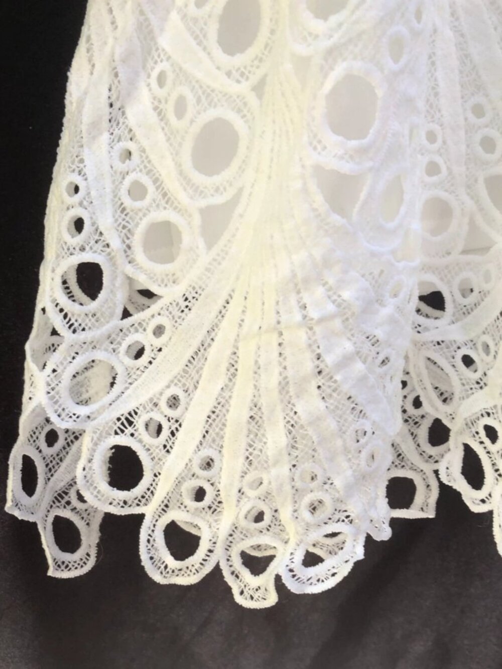 52Seven Women's Dress Size 14 White Lace Short Sleeve Shift - Picture 3 of 14